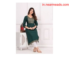 Jaipur Buy our Women's Fashionable Kurtis for more comfortable  and relaxation